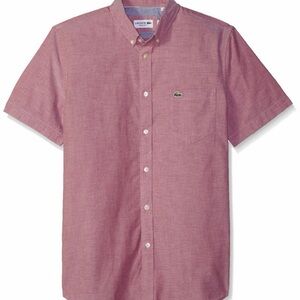 Lacoste Men's Regular Fit Oxford short sleeve Shirt